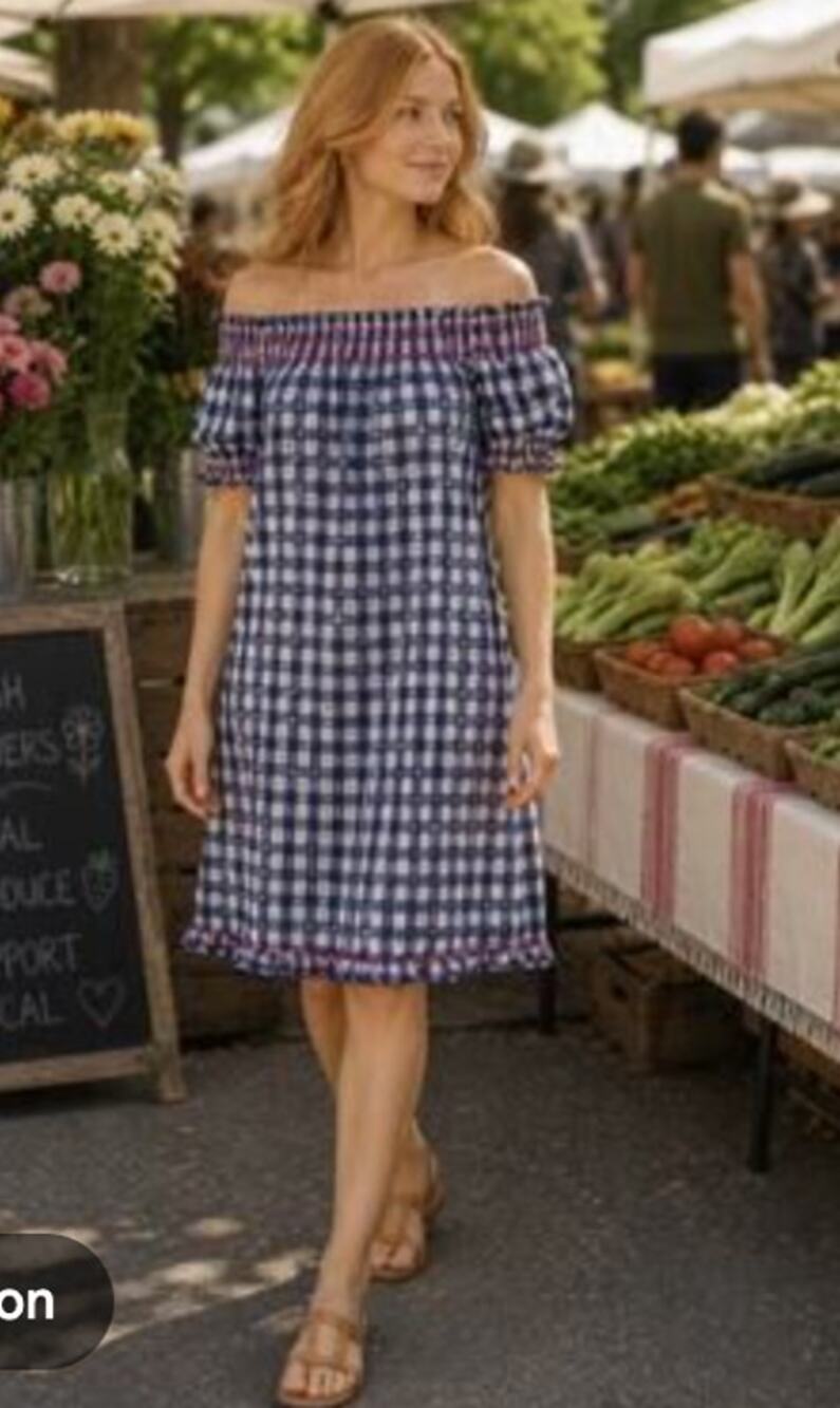 Tuckernuck Gingham Mini Dress Medium